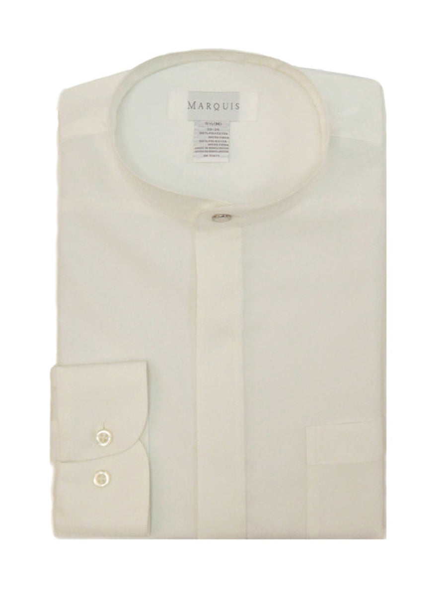 Marquis Long Sleeve Banded Collar Shirt Size S To XXXL – The