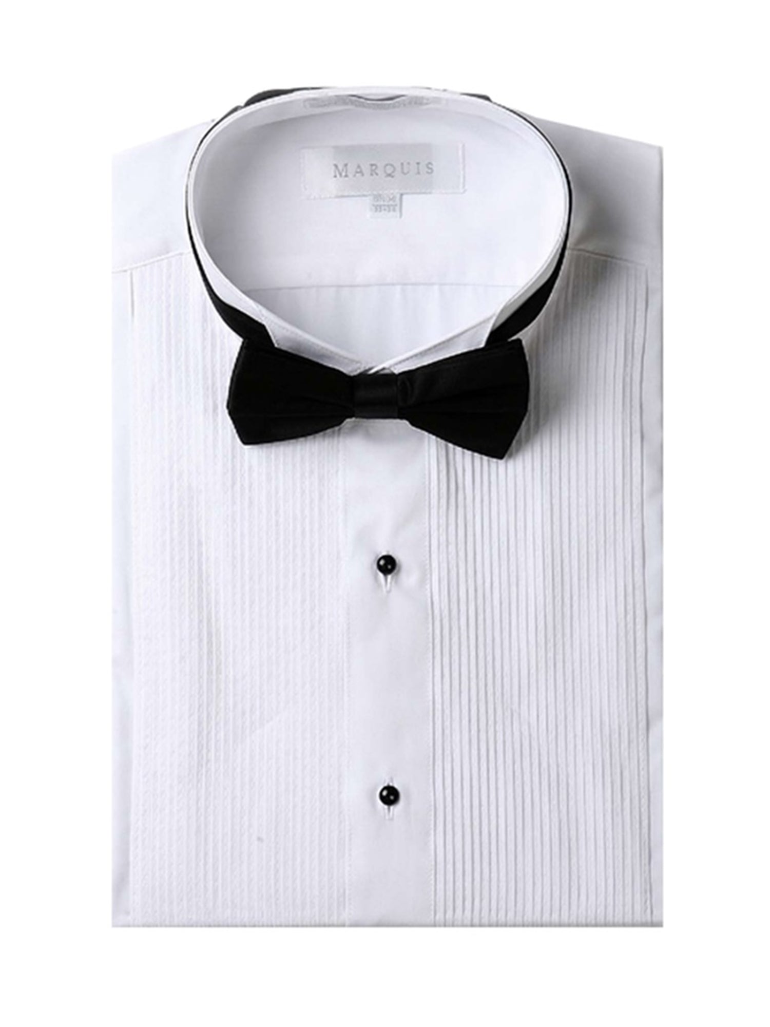 Tailored Fit Dress Shirt with Bow Tie